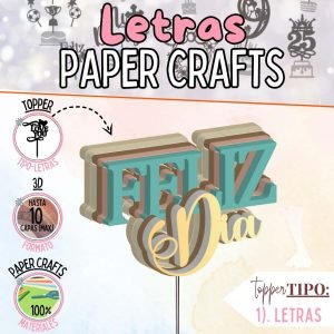 topper 3d letras