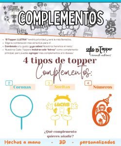 Cake Topper para fiesta en 3D, adorno para tartas personalizados - Imagen 2