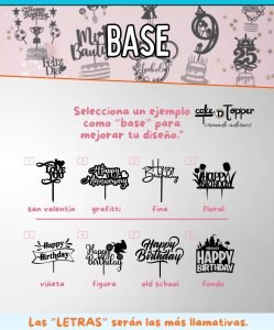 Cake Topper para fiesta en 3D, adorno para tartas personalizados - Imagen 3
