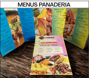 menus panaderia