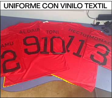 uniforme con vinilo textil1