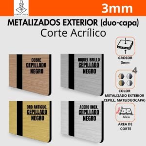 Colores Metalizados Cepillado Exterior (60x30cm)