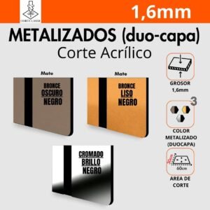 Colores Metalizado (1,6mm) (60x30cm)