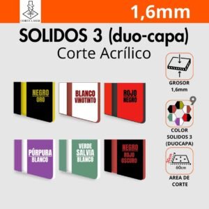 Colores Sólidos 3 (duo-capa) (60x30cm)