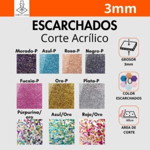 Colores Escarchados (60x30cm)