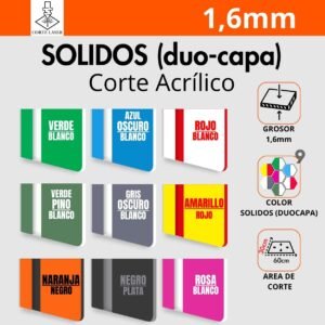 Colores Sólidos (duo-capa) (60x30cm)