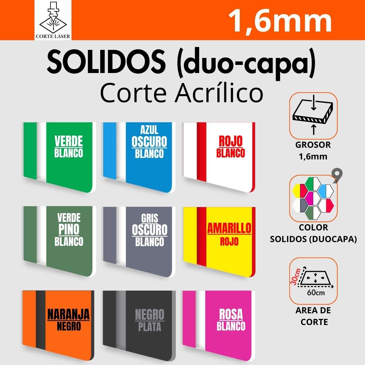 Colores Sólidos (duo-capa) (60x30cm)
