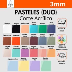Colores Pasteles (DUO) (60x30cm)