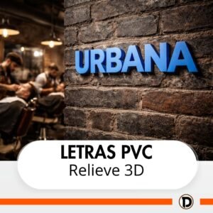 Letras en PVC Relieve 3D (200x30cm)
