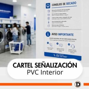 Cartel de señalización en PVC (40x30cm)