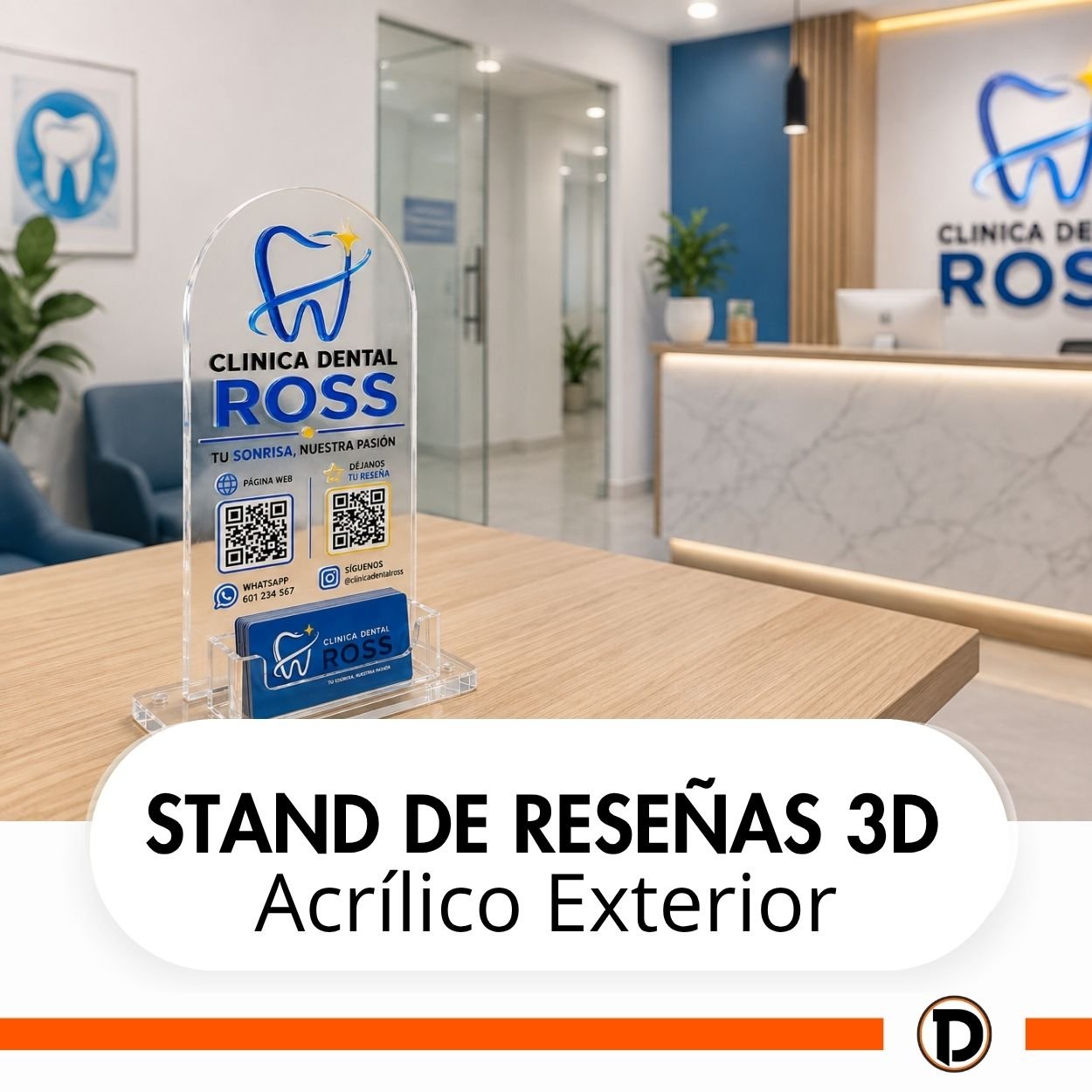 Stand de ReseƱas 3D (60x30cm)