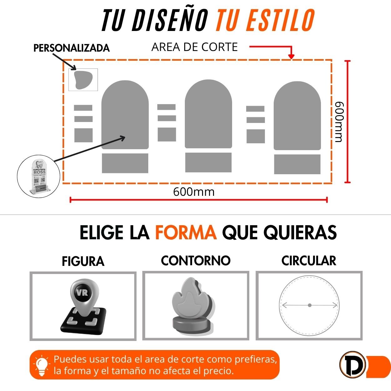 Stand de ReseƱas 3D (60x30cm) - Imagen 5