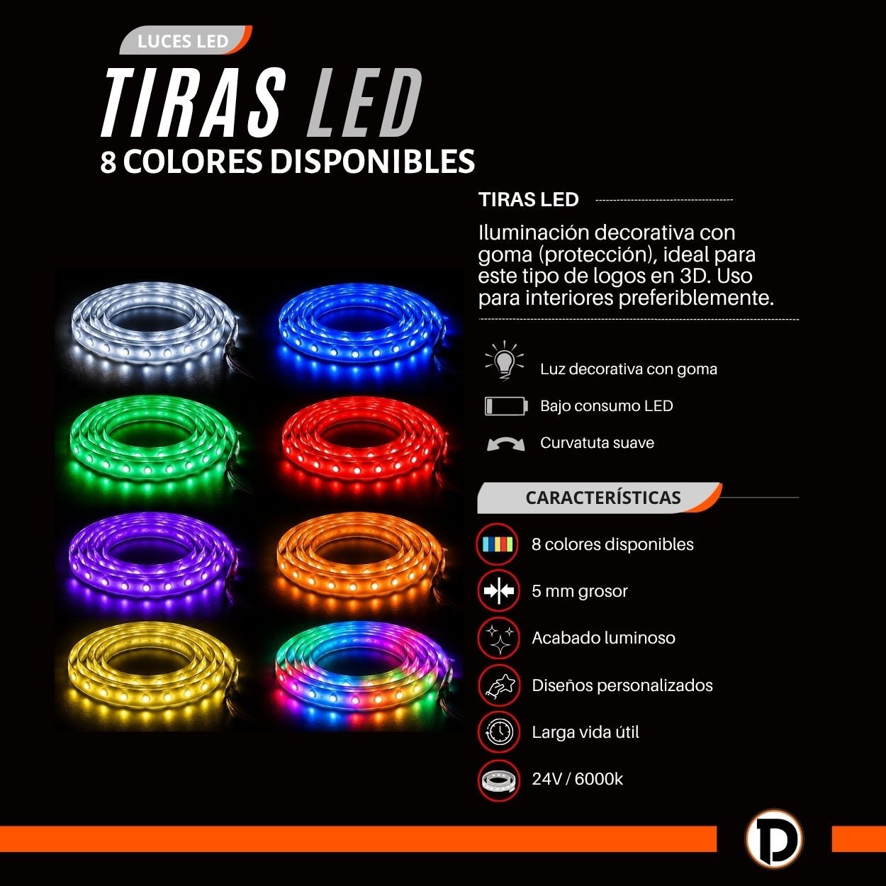 Logo GLOW 3D (55x55cm) - Imagen 5
