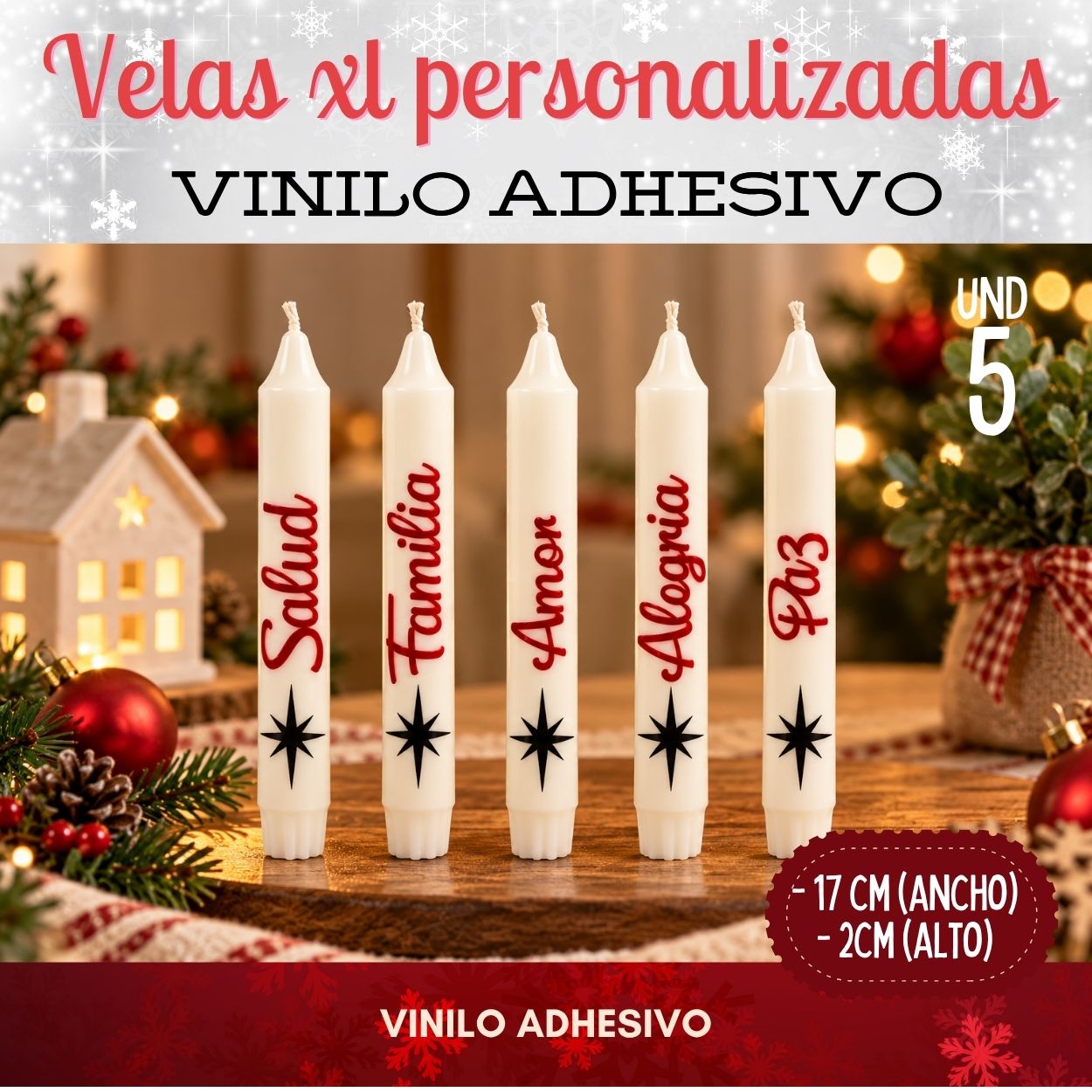 Velas grandes personalizadas