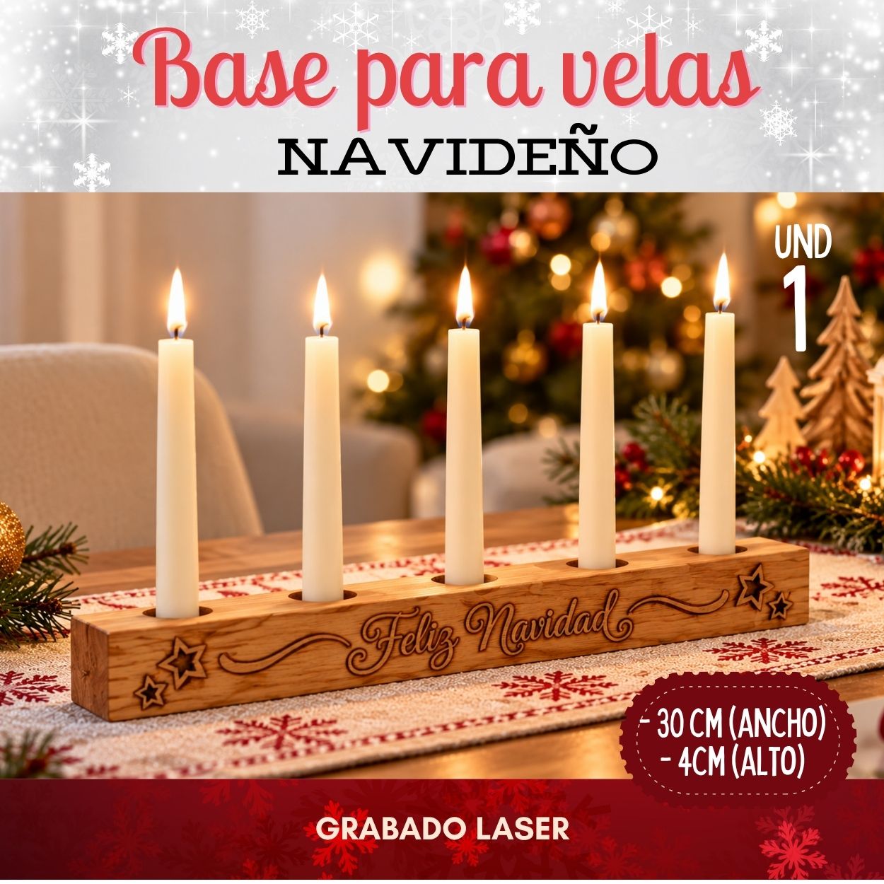 BASE PARA VELAS GRANDES
