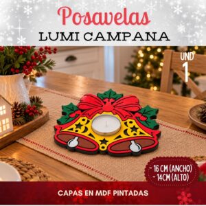Posavelas Decorativo Lumi Campana